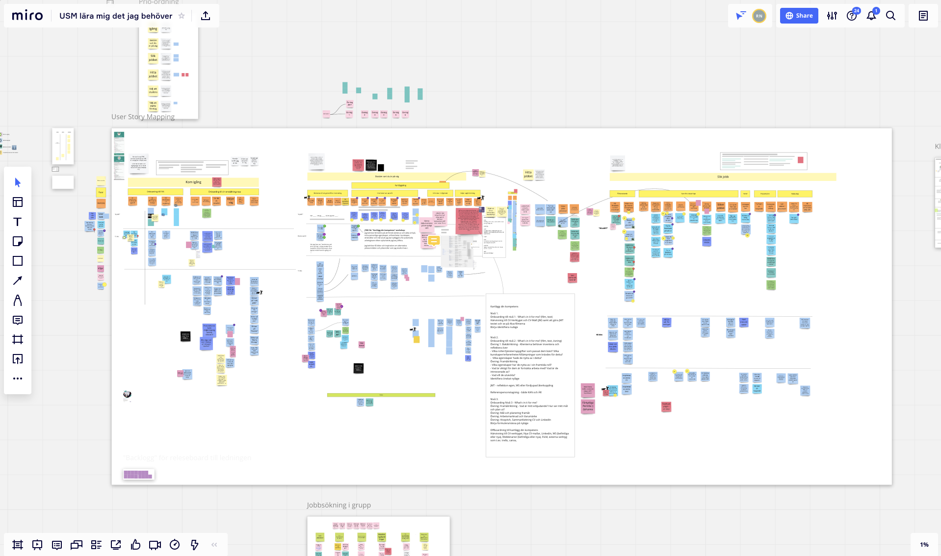 Creating Jobs-to-be-done in Miro